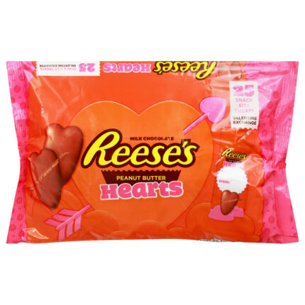 Reese'S, Hearts Milk Chocolate Peanut Butter, Case Of 15, 15 Oz