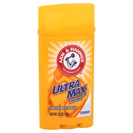 Arm & Hammer, Ultra Max Deodorant Antiperspirant Invisible Solid Unscented, Case Of 6, 2.6 Oz