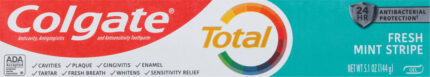 Colgate, Total Gel Fresh Mint Stripe Toothpaste, Case Of 6, 5.1 Oz