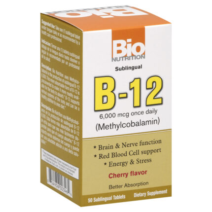 Binutr B-12 Sublingual,6000 Mcg 50 Tab
