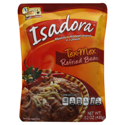 Isadora, Tex-Mex Refried Beans, Case Of 8, 15.2 Oz