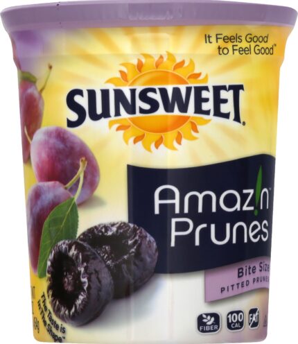 Sunsweet, Bite Size Pitted Prunes, Case Of 6, 16 Oz