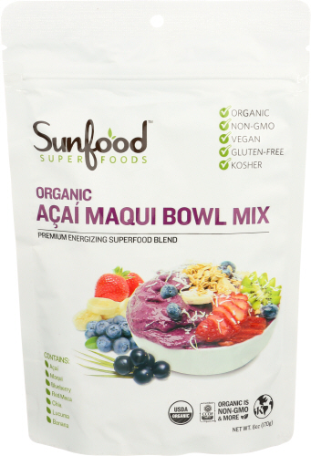 Sunfood Superfoods Superfood Acai Maqui Org 6 Oz