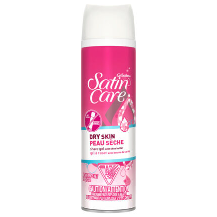 Gillette, Satin Care Shave Gel For Women Dry Skin, Case Of 6, 7 Oz