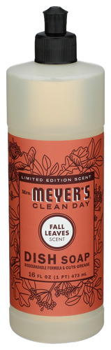 Mrs Meyers Clean Day Dish Liq Fall Leaves Hol 16 Fo