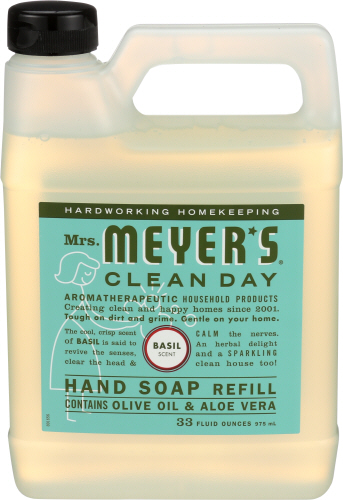 Mrs Meyers Clean Day Soap Refil Liq Basil 33 Oz