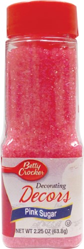 Betty Crocker, Decorating Decors Pink Sugar, Case Of 6, 2.25 Oz
