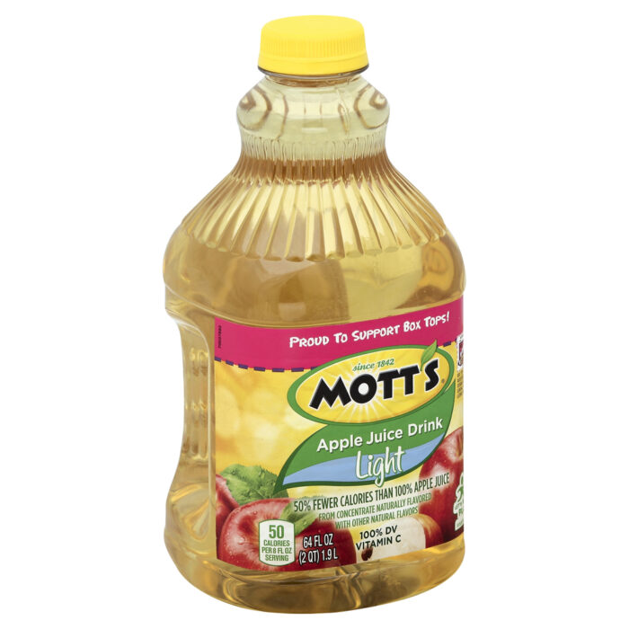 Mott'S, Light Apple Juice Drink, Case Of 8, 64 Fl Oz - Image 1