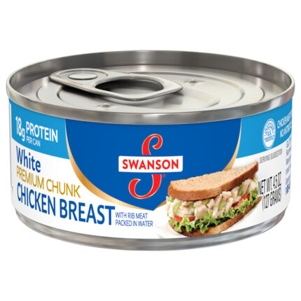 Swanson, White Premium Chunk Chicken Breast, Case Of 24, 4.5 Oz