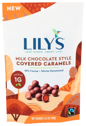 Lilys Sweets Caramels Mlk Choc 3.50 Oz