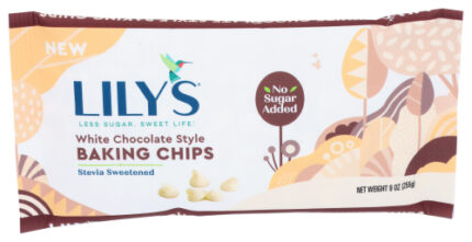 Lilys Sweets Chips Baking White Choc 9 Oz