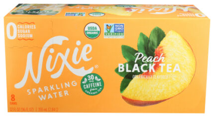 Nixie Water Sprk Peach Blk Tea 96 Fo