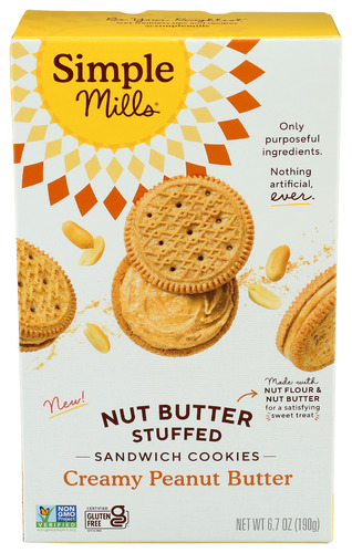 Simple Mills Cookies Sandwich Pnt Btr 6.70 Oz