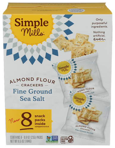 Simple Mills Cracker Snackpck Seasalt 6.50 Oz