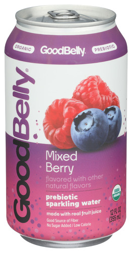 Good Belly Water Preb Mixed Berry 12 Fo