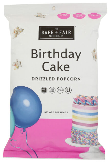 The Safe And Fair Food Co Popcorn Birthday Cake 5.50 Oz