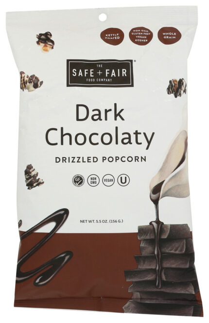 The Safe And Fair Food Co Popcorn Dark Chocolate 5.50 Oz