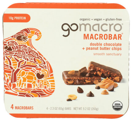 Gomacro Bar Dbl Choc Pb Chip 4Ct 9.20 Oz