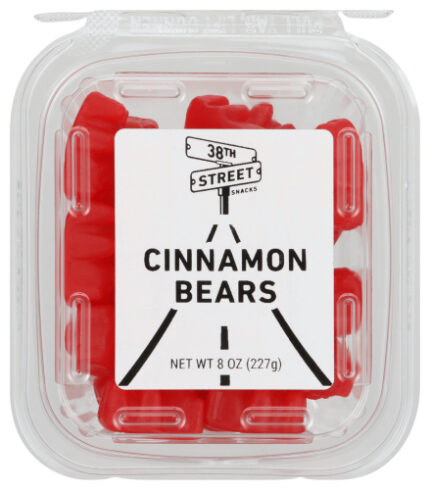 No Label Eb Gummy Bears Cinnamon Tub 8 Oz