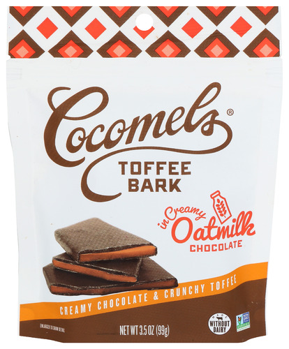 Cocomels Toffee Oatmlk Choc Bark 3.50 Oz