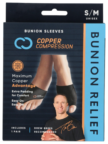 Copper Compression Sleeve Bunion Sm Md 1 Ea