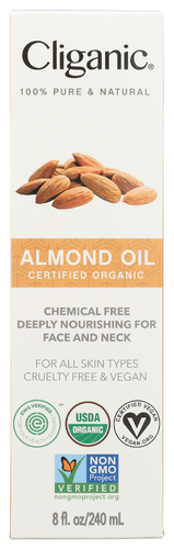 Cliganic Almond Oil Org 8 Oz
