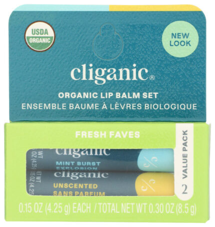 Cliganic Balm Lip Fresh Faves 2Pk 2 Ea