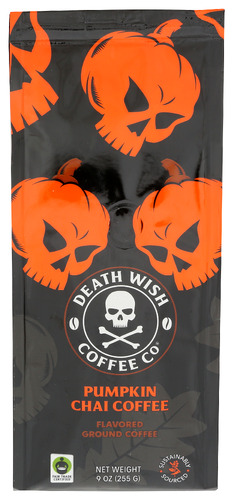 Death Wish Coffee Chai Pumpkin Ground 9 Oz