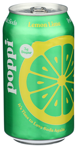 Poppi Soda Prbtc Lemon Lime 12 Fo
