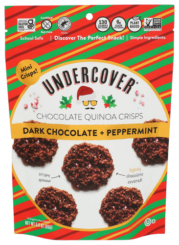 Undercover Quinoa Choco Dark Holiday Ppmnt 3 Oz
