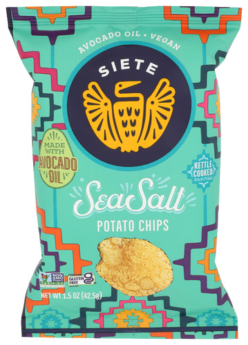 Siete Chips Pto Kttle Ssalt 1.50 Oz