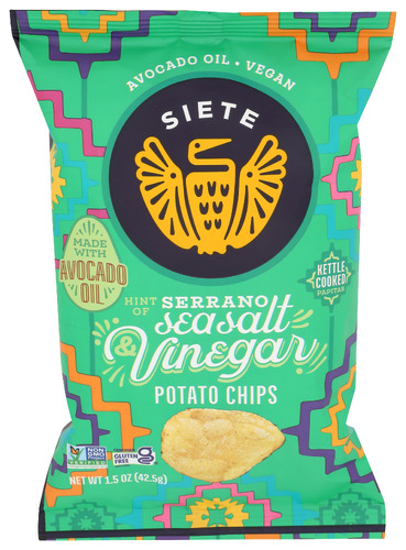 Siete Chips Pto Kttle Serano 1.50 Oz