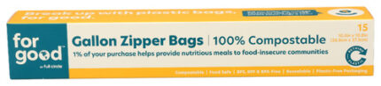 For Good Bags Gallon Compostable 15 Ct
