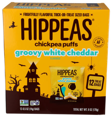 Hippeas Puffs Wht Chdr Hlwn 12Pc 6 Oz