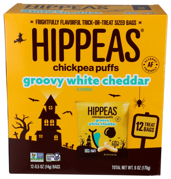 Hippeas Puffs Wht Chdr Hlwn 12Pc 6 Oz - Image 1