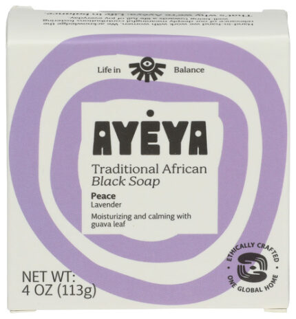 Ayeya Soap Bar Black Peace 4 Oz