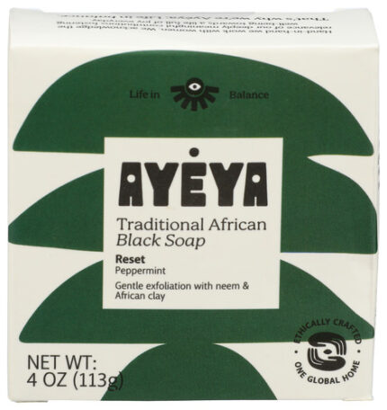 Ayeya Soap Bar Black Reset 4 Oz