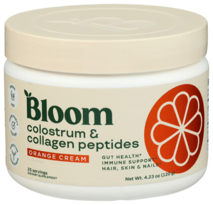 Bloom Nutrition Colostrum Collagen Orng 4.23 Oz
