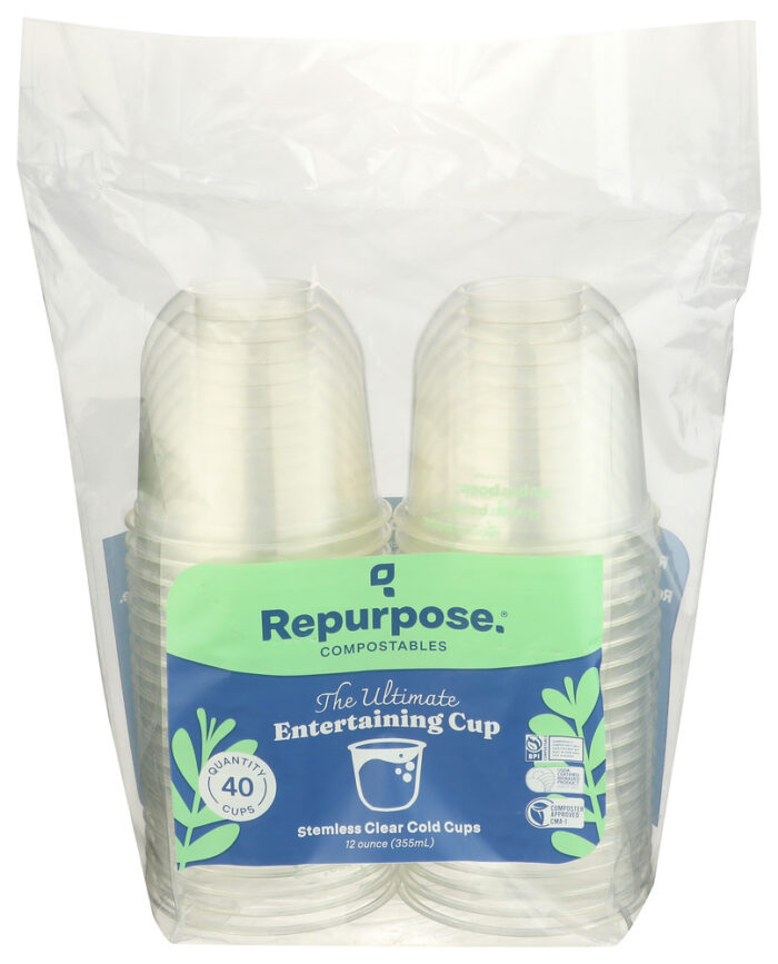 Repurpose Cups Cold Stemless 12Oz 40Ct 40 Ea - Image 1
