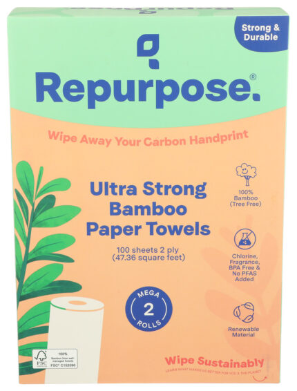 Repurpose Paper Towels Bamboo 2Pk 1 Ea