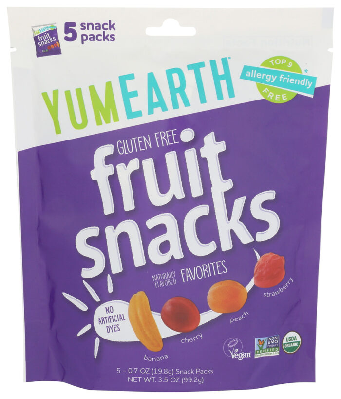 Yumearth Fruit Snck 5Ct 3.50 Oz - Image 1