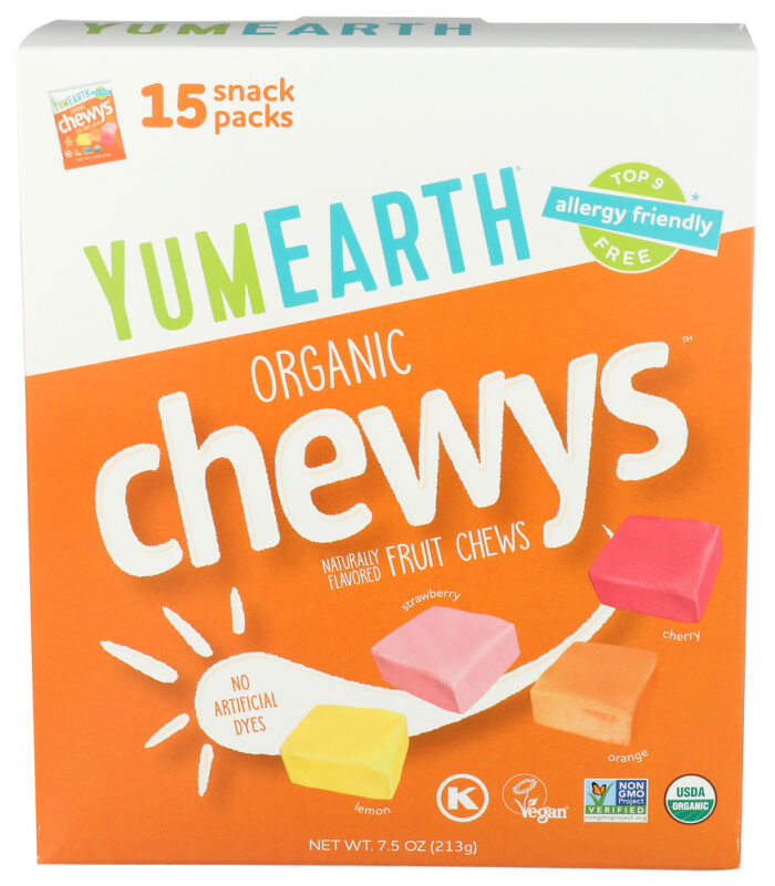 Yumearth Chews Fruit Box Og 15Ct 7.50 Oz - Image 1