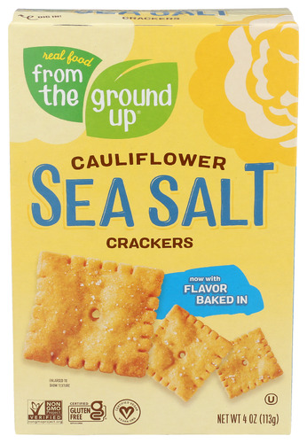 From The Ground Up Crackers Cauliflwr Seaslt 4 Oz