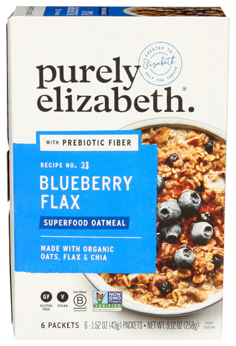 Purely Elizabeth Oatmeal Blubry Flax Mult 9.12 Oz