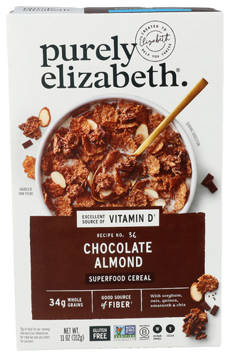 Purely Elizabeth Cereal Chocolate Almond 11 Oz
