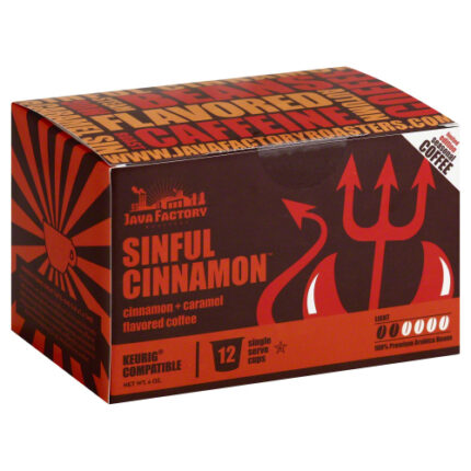 Java Factory Coffee Sinful Cinnamon 12 Pc