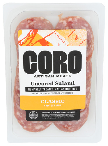 Coro Foods Salami Uncurd Clssc Slcd 3 Oz