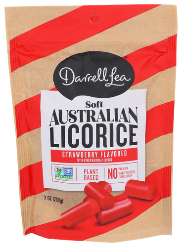Darrell Lea Licorice Soft Strwbry 7 Oz