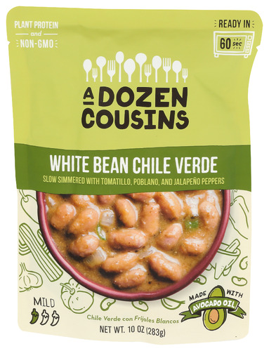 A Dozen Cousins Beans White Chile Verde 10 Oz