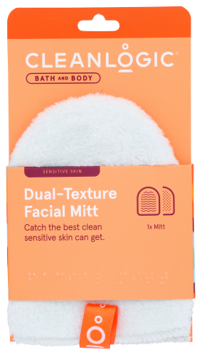 Cleanlogic Mitt Facial Dual Texture 1 Ea